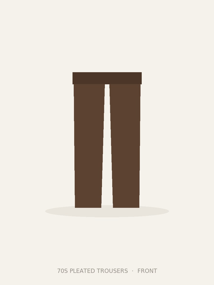70s Pleated Trousers