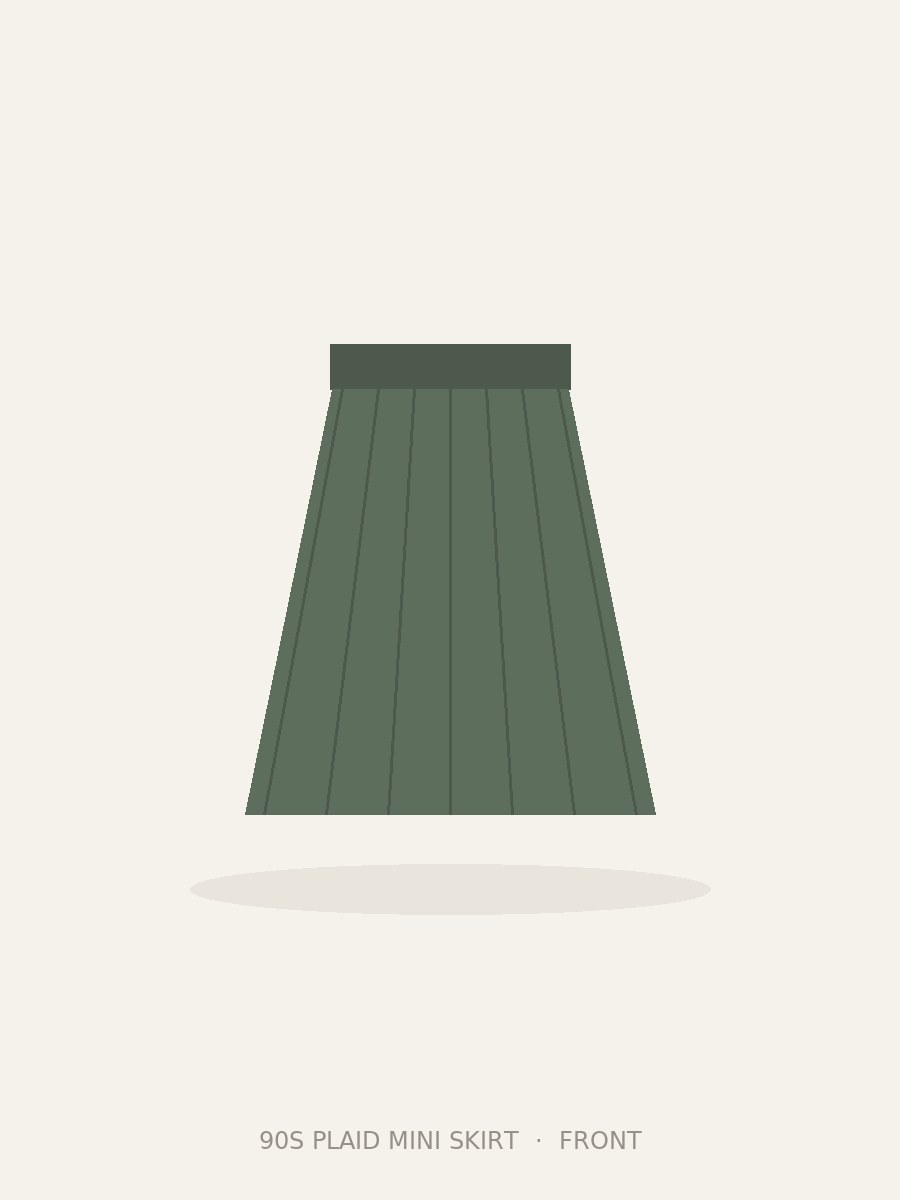 90s Plaid Mini Skirt