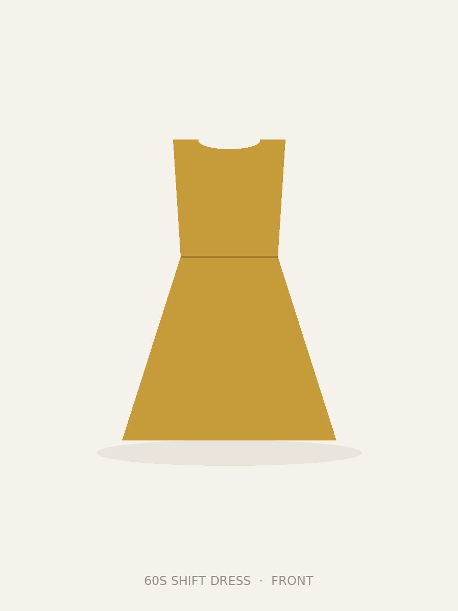 60s Shift Dress